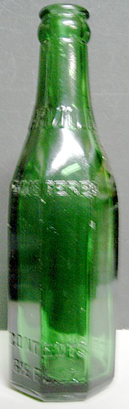 1941 Embossed John Harvilla Bottle   Minersville, PA  