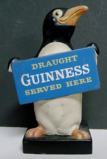 1950s Guinness Rubber Back Bar Statue  